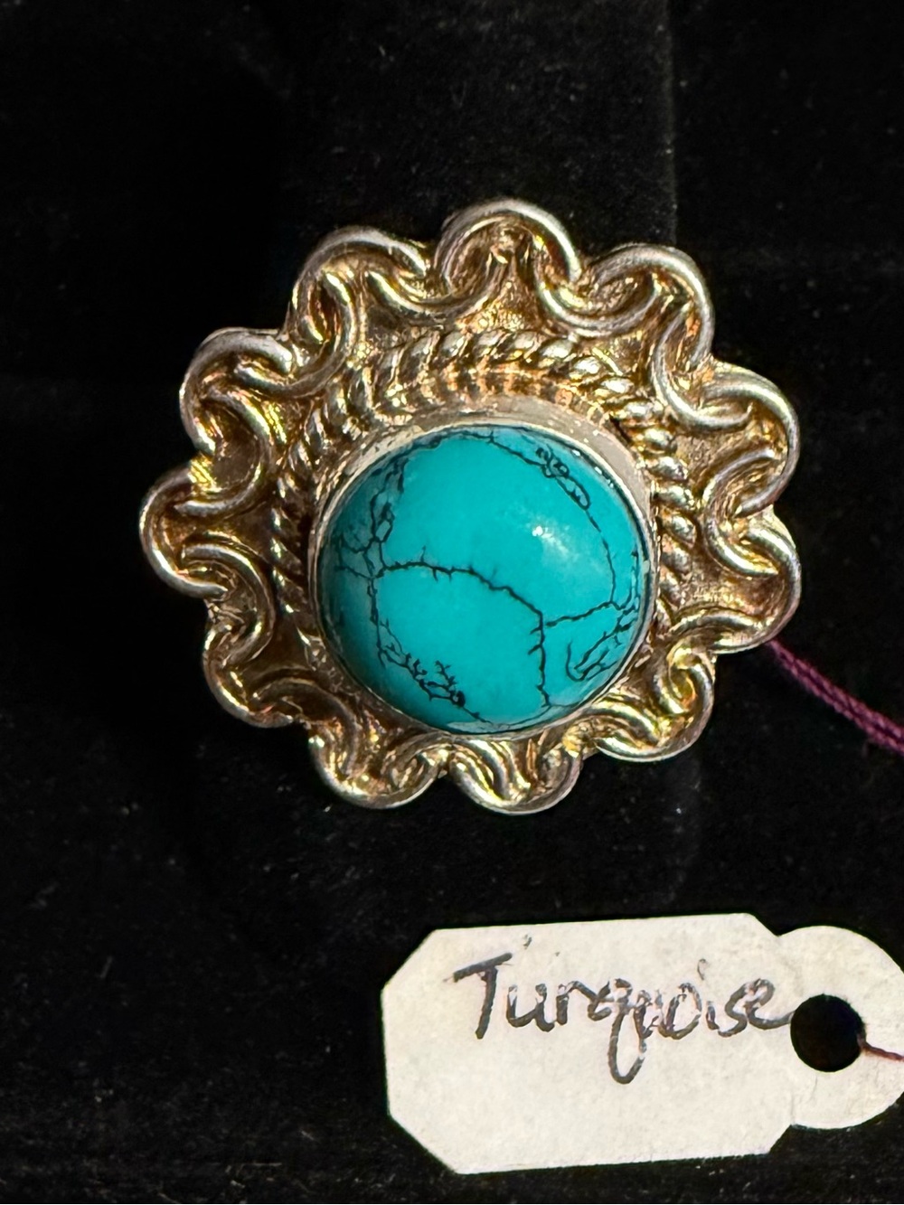 Sterling Turquoise Statement Ring